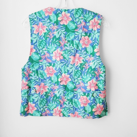 Vintage Tikal Trading Company Floral Cotton Vest - Picture 6 of 12